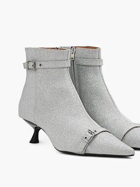 GANNI Kitten Heeled Boots *Brand New In Box, Never Worn*